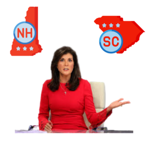 Nikki Haley Close in NH Behind in SC